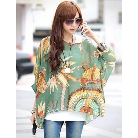 Women's Bohemian Print Blouse