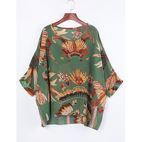 Women's Bohemian Print Blouse